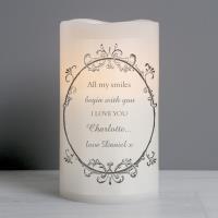 Personalised Ornate Frame LED Candle Extra Image 1 Preview